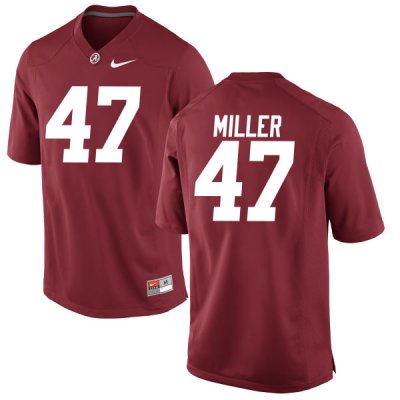 Men's Alabama Crimson Tide #47 Christian Miller Crimson Game NCAA College Football Jersey 2403QLXE1